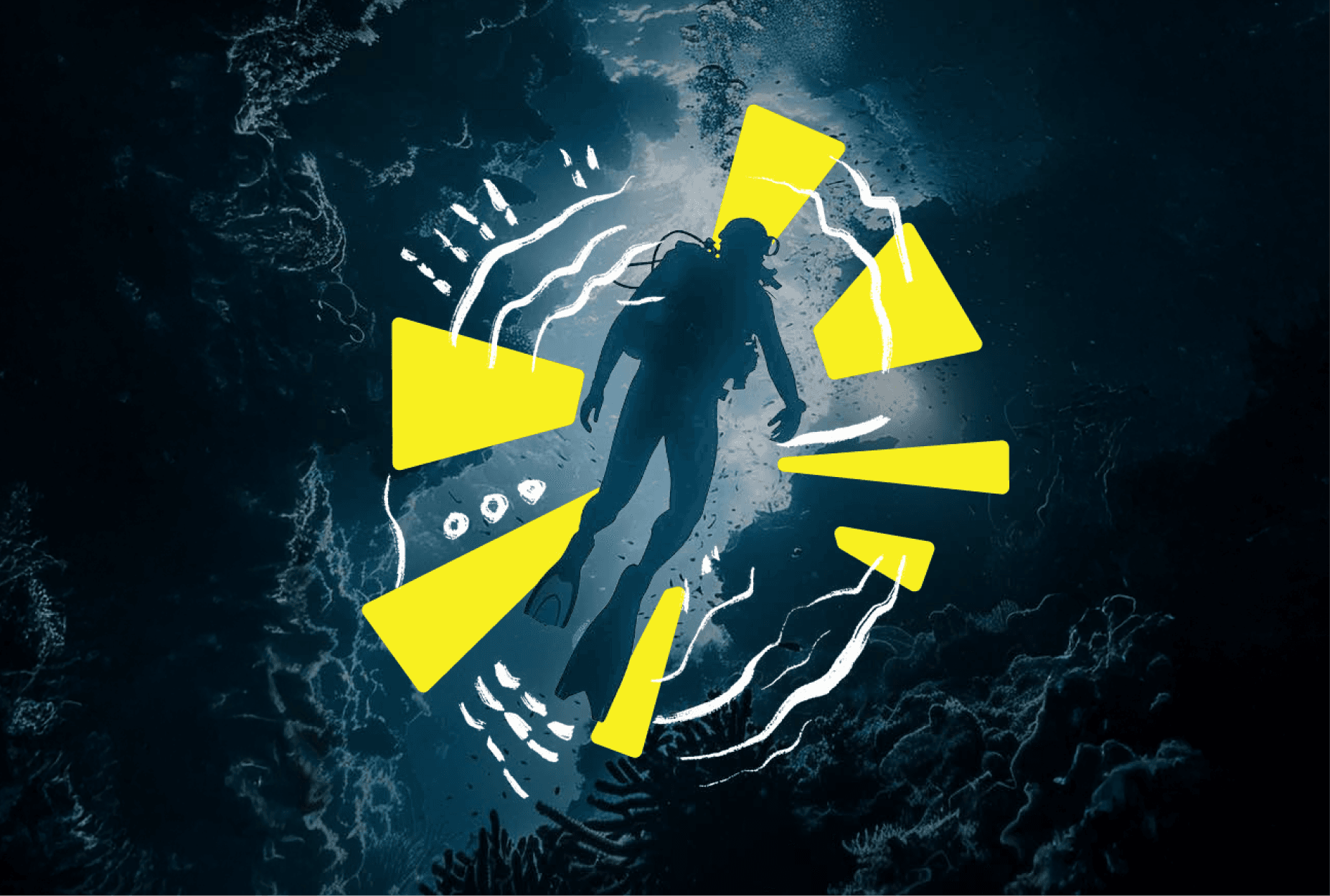 An underwater deep sea exploration event