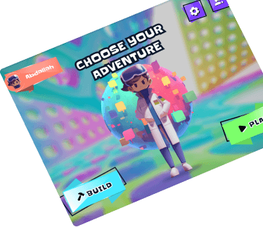 A tablet showing the ilmi Park adventure game