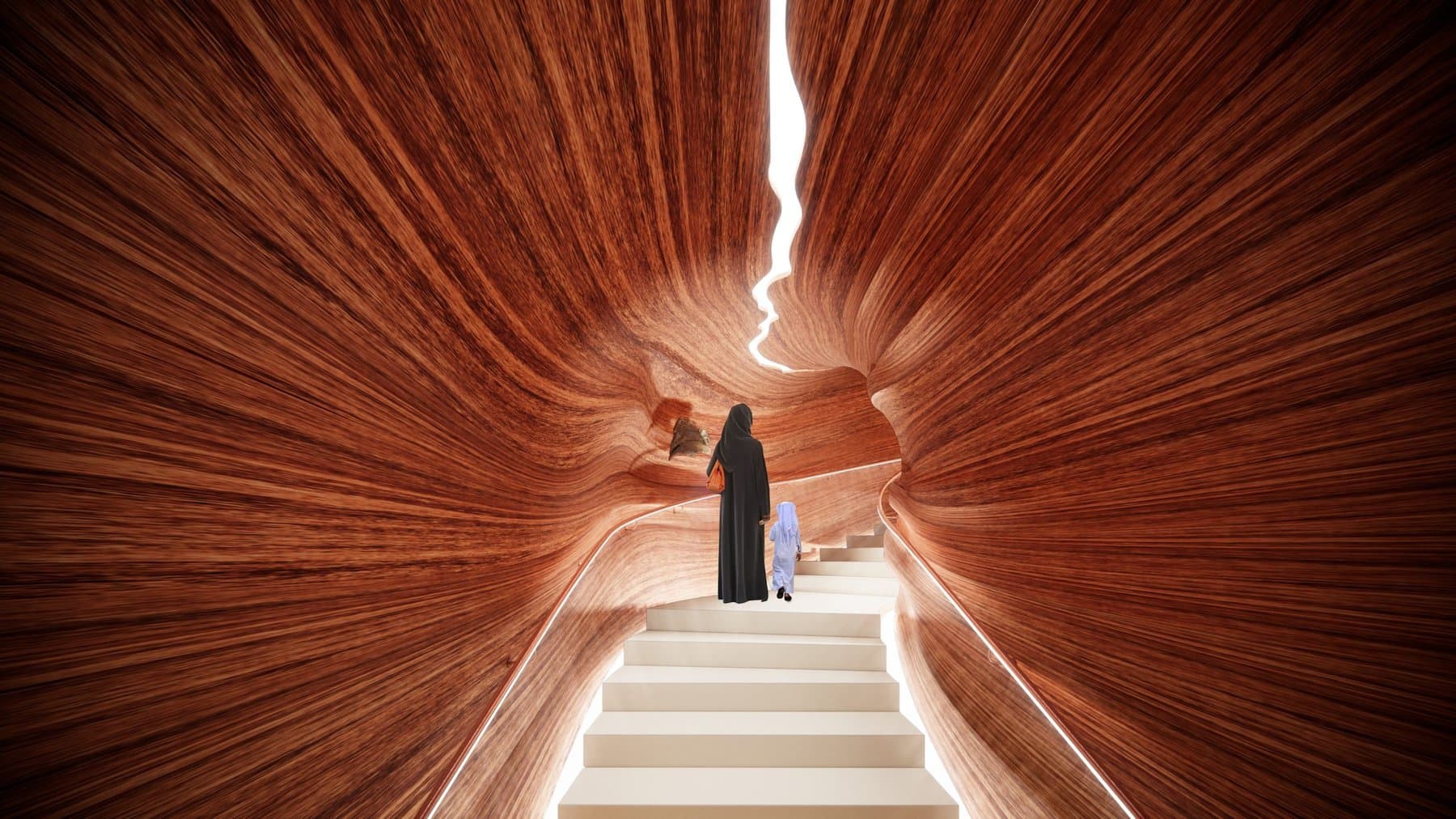 The cave corridor exhibit space